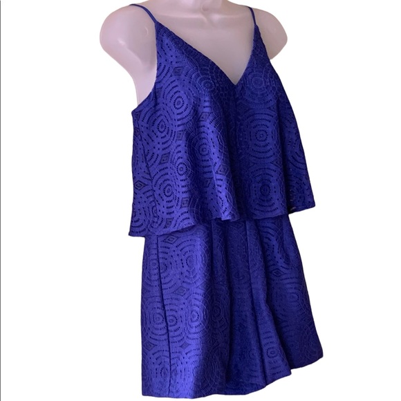 Lilly Pulitzer Pants - Lilly Pulitzer Romper Blue Lace Size 2
